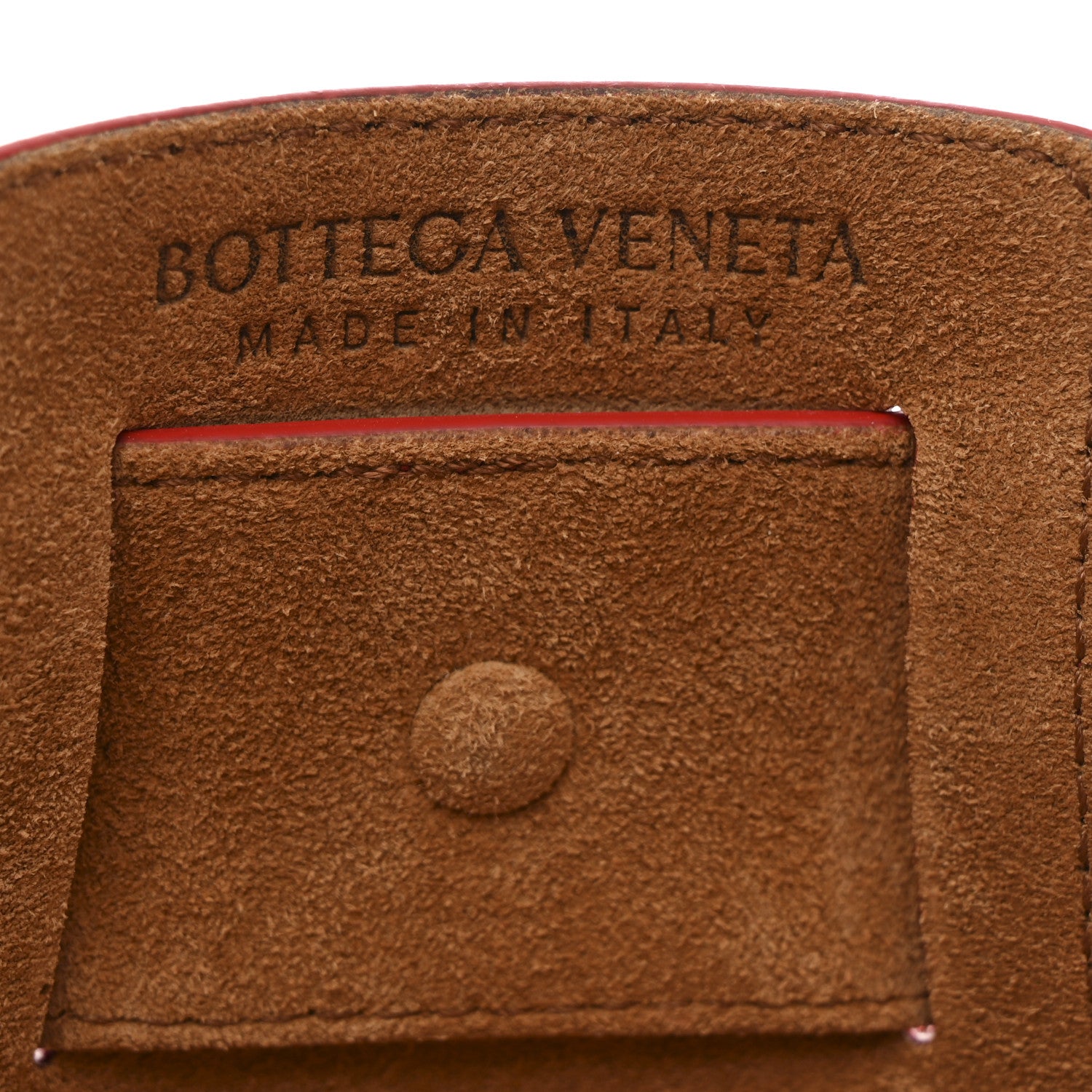 Bottega Veneta French Calfskin Shell Bag Chili Tomato 7 of 10