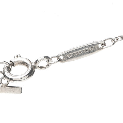 Tiffany Sterling Silver Small T Smile Pendant Necklace 4 of 6