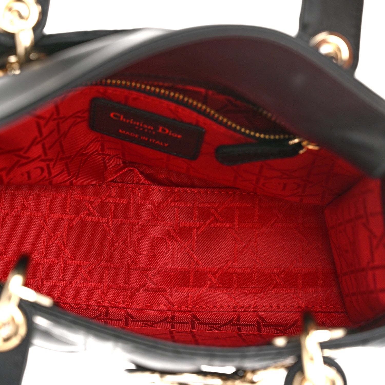 Christian Dior Lambskin Cannage Small My ABCDior Lady Dior Black 5 of 11