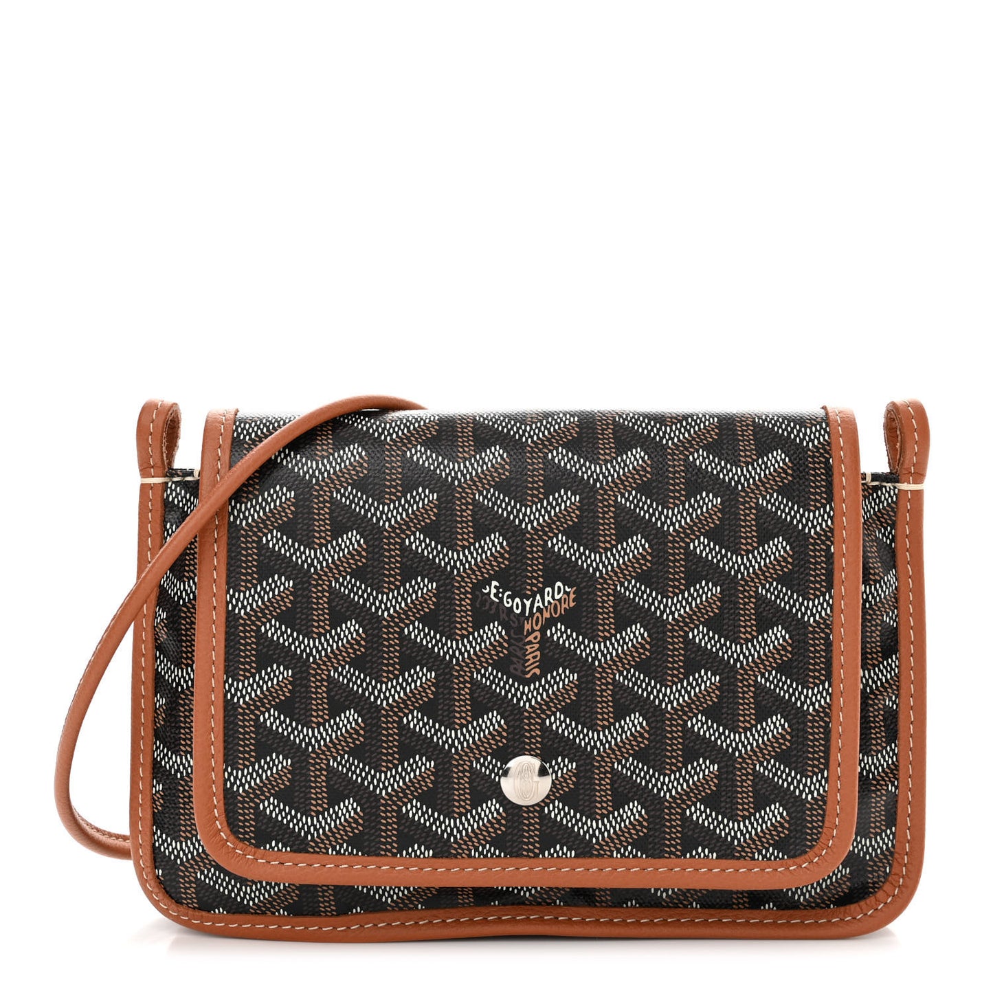 Goyardine Plumet Wallet Clutch Black Gold