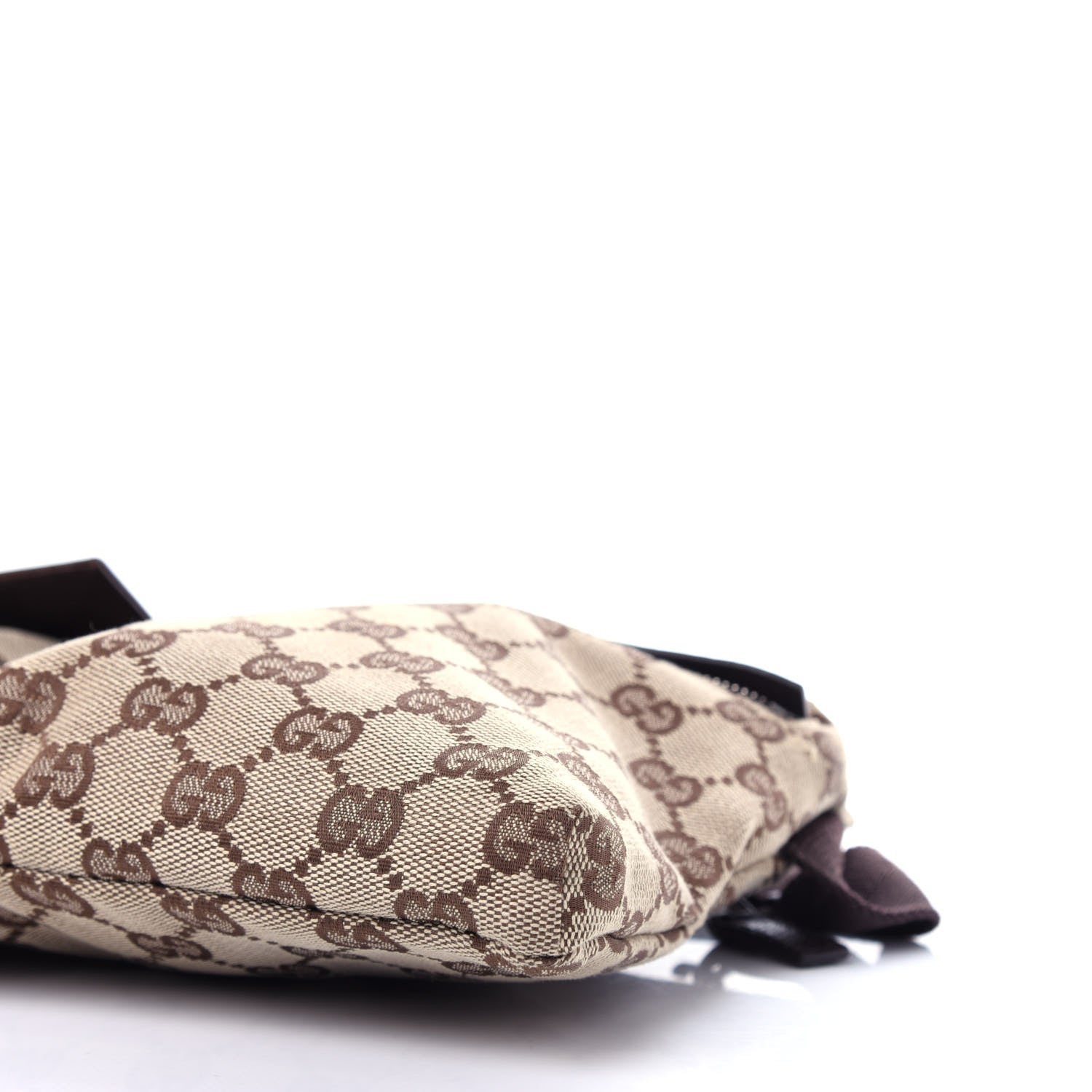 Gucci GG Monogram Double Pocket Belt Bag Dark Brown 10 of 12
