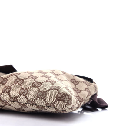 Gucci GG Monogram Double Pocket Belt Bag Dark Brown 10 of 12