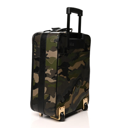 Valentino Garavani Nappa Canvas Camouflage Rolling Luggage Green 2 of 10