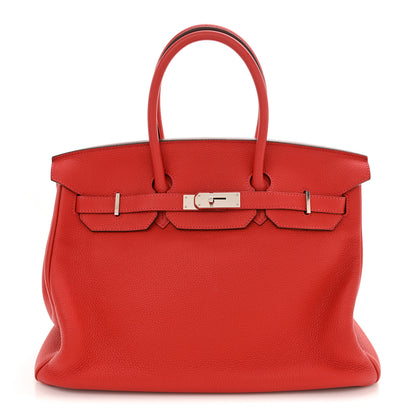 Hermes Togo Birkin 35 Rouge Casaque 1 of 12
