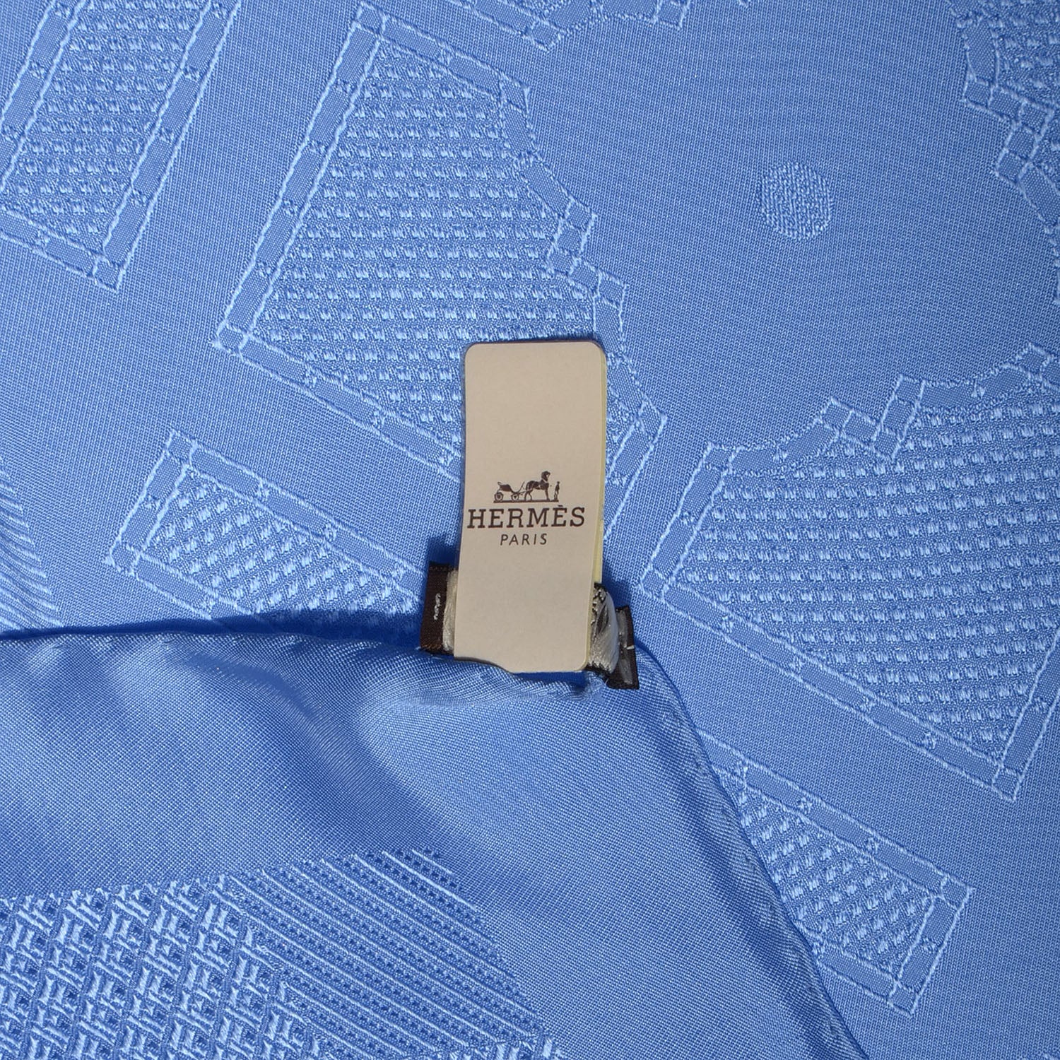 Hermes Silk Carre Foulard Sellier Scarf Bleu Ciel 90 4 of 5
