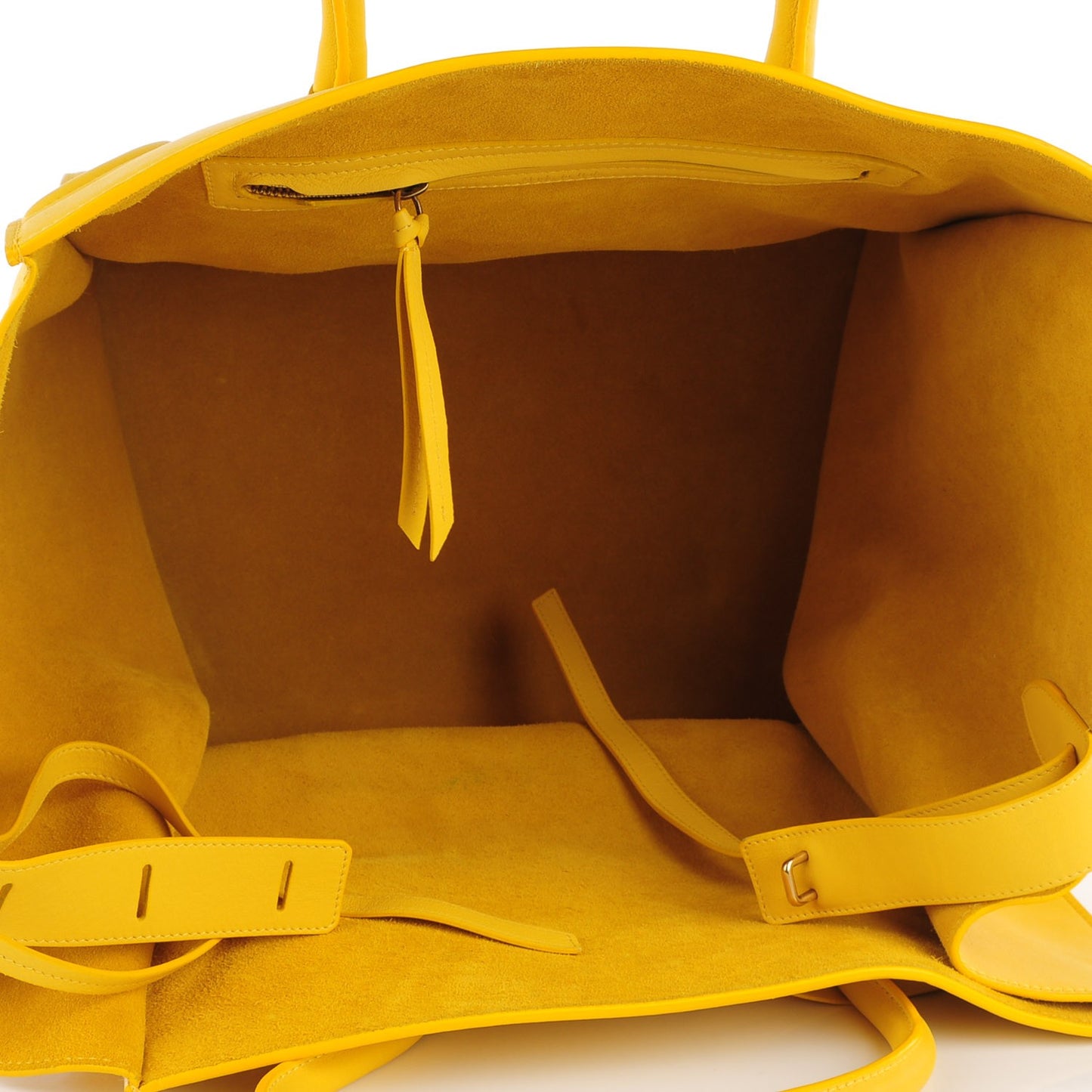 Supple Calfskin Large Phantom Luggage Sun Yellow