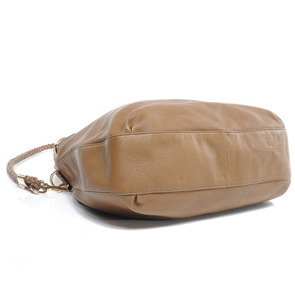 Gucci Leather G Wave Shoulder Bag Light Brown 4 of 7