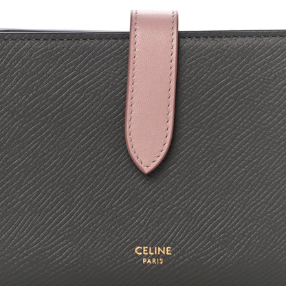 Celine Grained Calfskin Medium Multifunction Strap Wallet Grey Vintage Pink 7 of 11