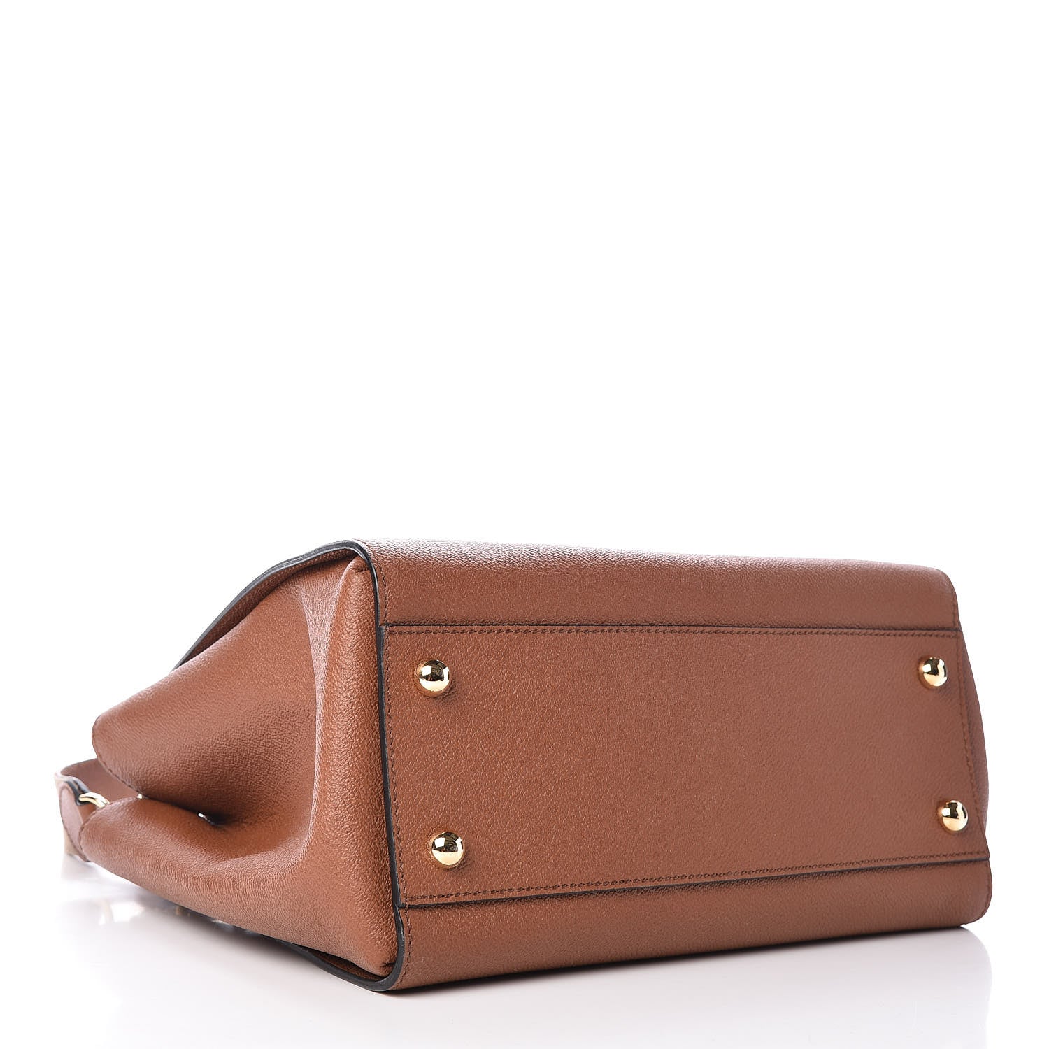 Burberry Soft Grain Calfskin Medium Dashwood Buckle Tote Bright Toffee 4 of 10