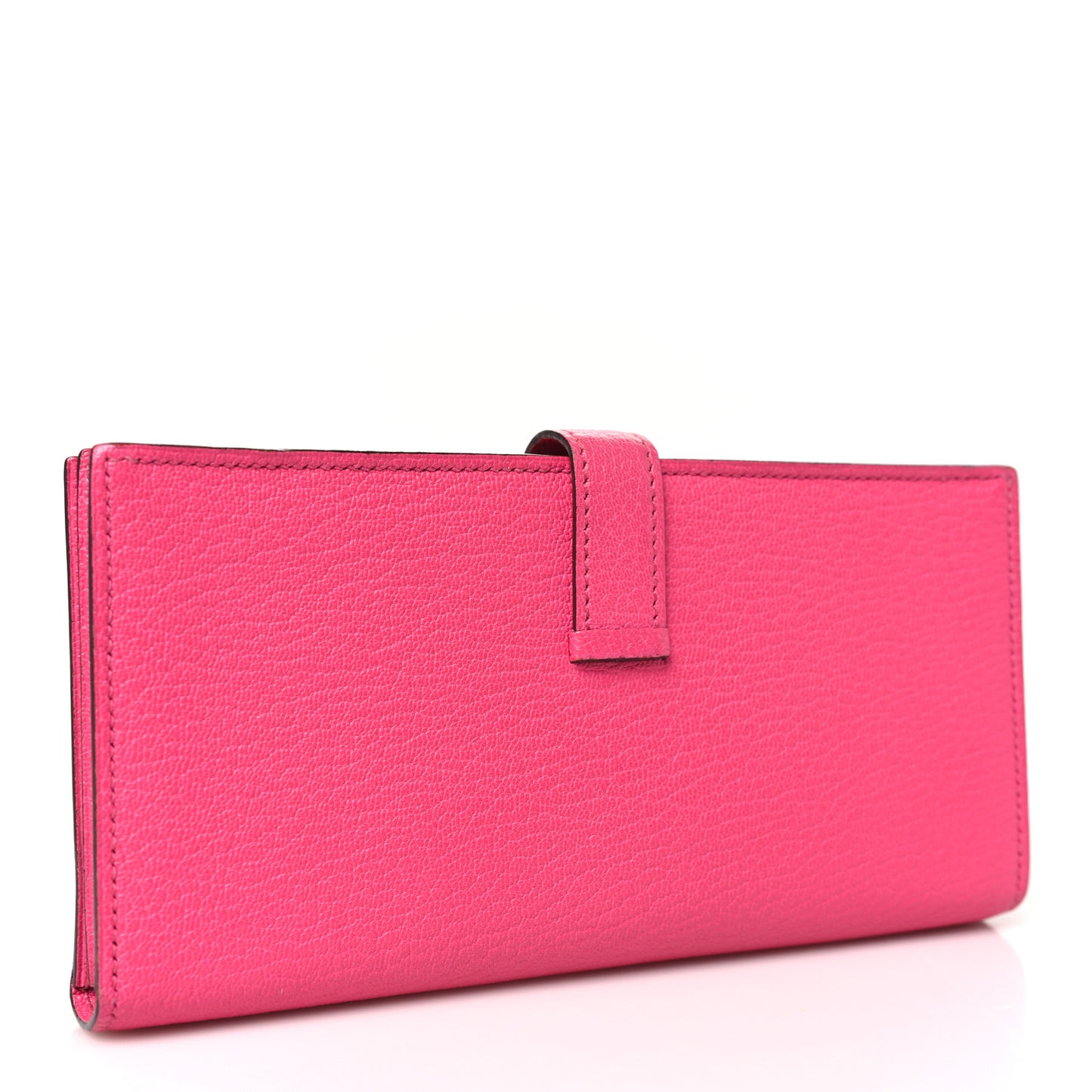 Chevre Mysore Bearn Gusset Wallet Rose Tyrien
