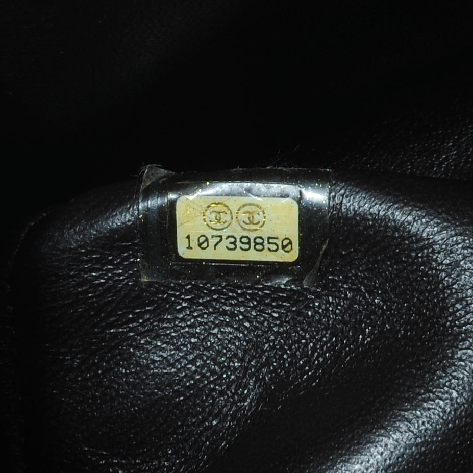 Caviar Quilted Jumbo Single Flap Dark Brown