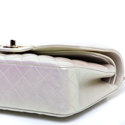 Chanel Iridescent Lambskin Quilted Medium Double Flap Ivory 7 of 11