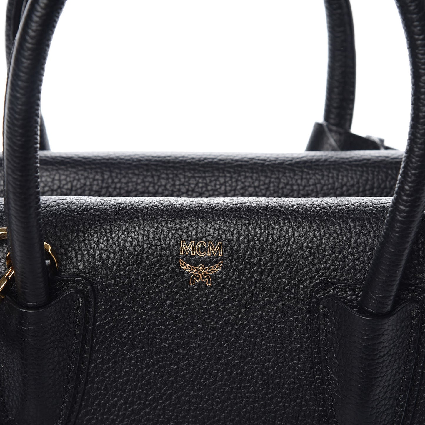 Grained Calfskin Medium Milla Tote Black