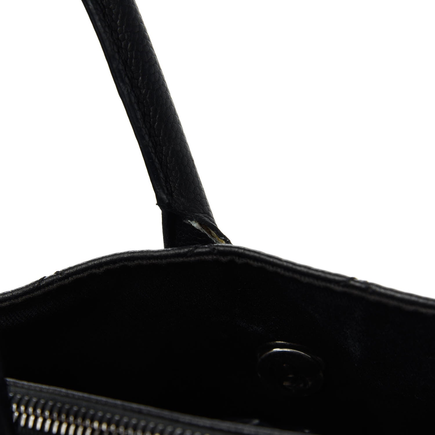 Chanel Grained Vegetal Calfskin Urban Shopping Tote Black 12 of 12