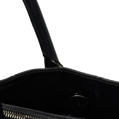 Chanel Grained Vegetal Calfskin Urban Shopping Tote Black 12 of 12
