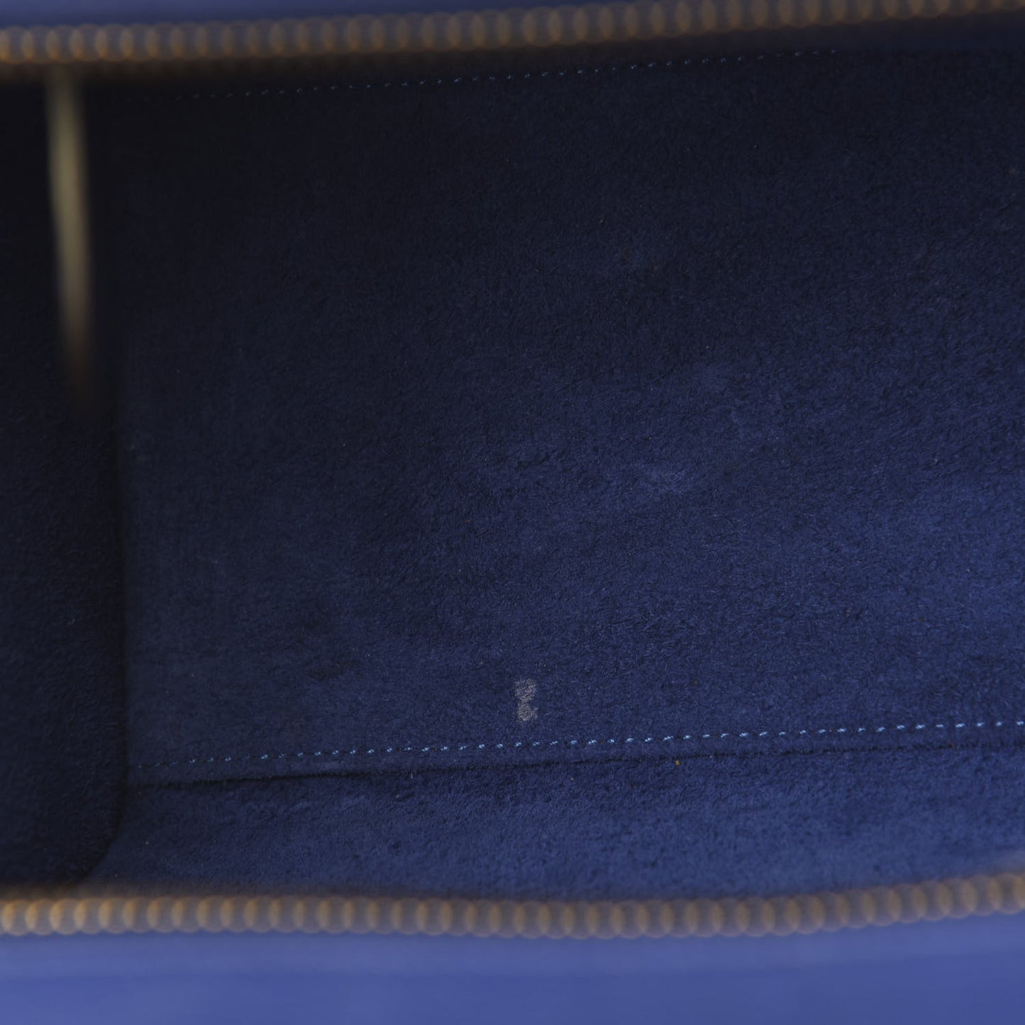 Drummed Calfskin Micro Luggage Indigo