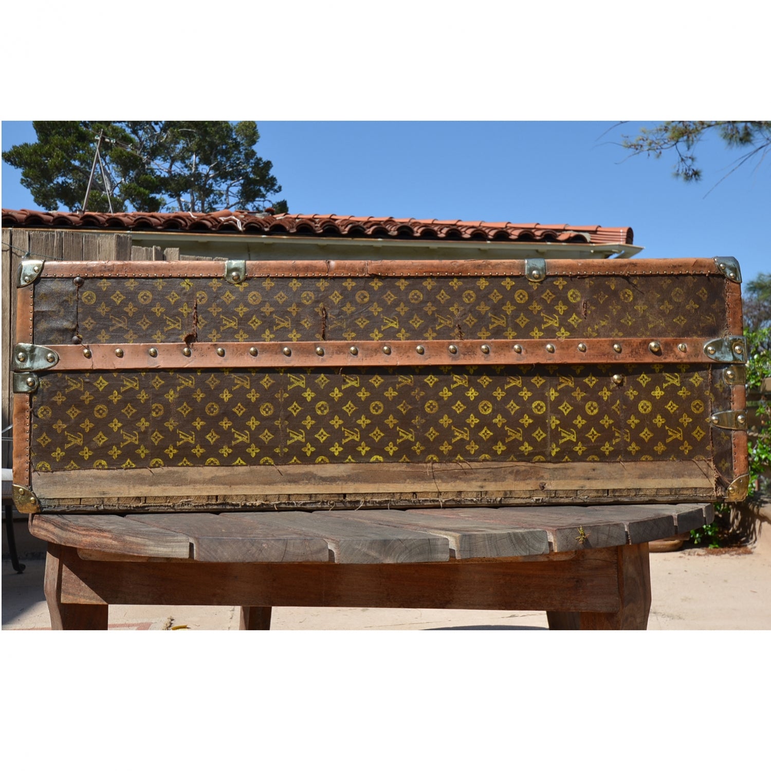 Louis Vuitton Antique Steamer Trunk 2 of 13