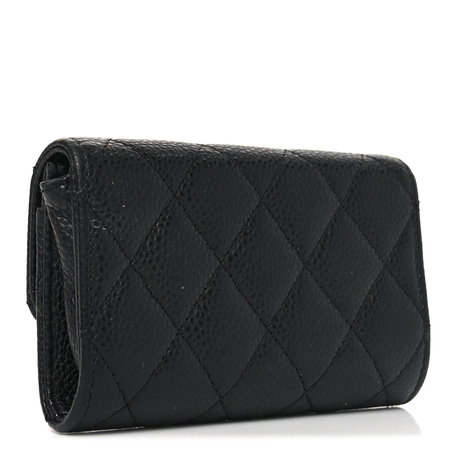 Chanel Caviar Quilted Flap Card Holder Black 3 of 8