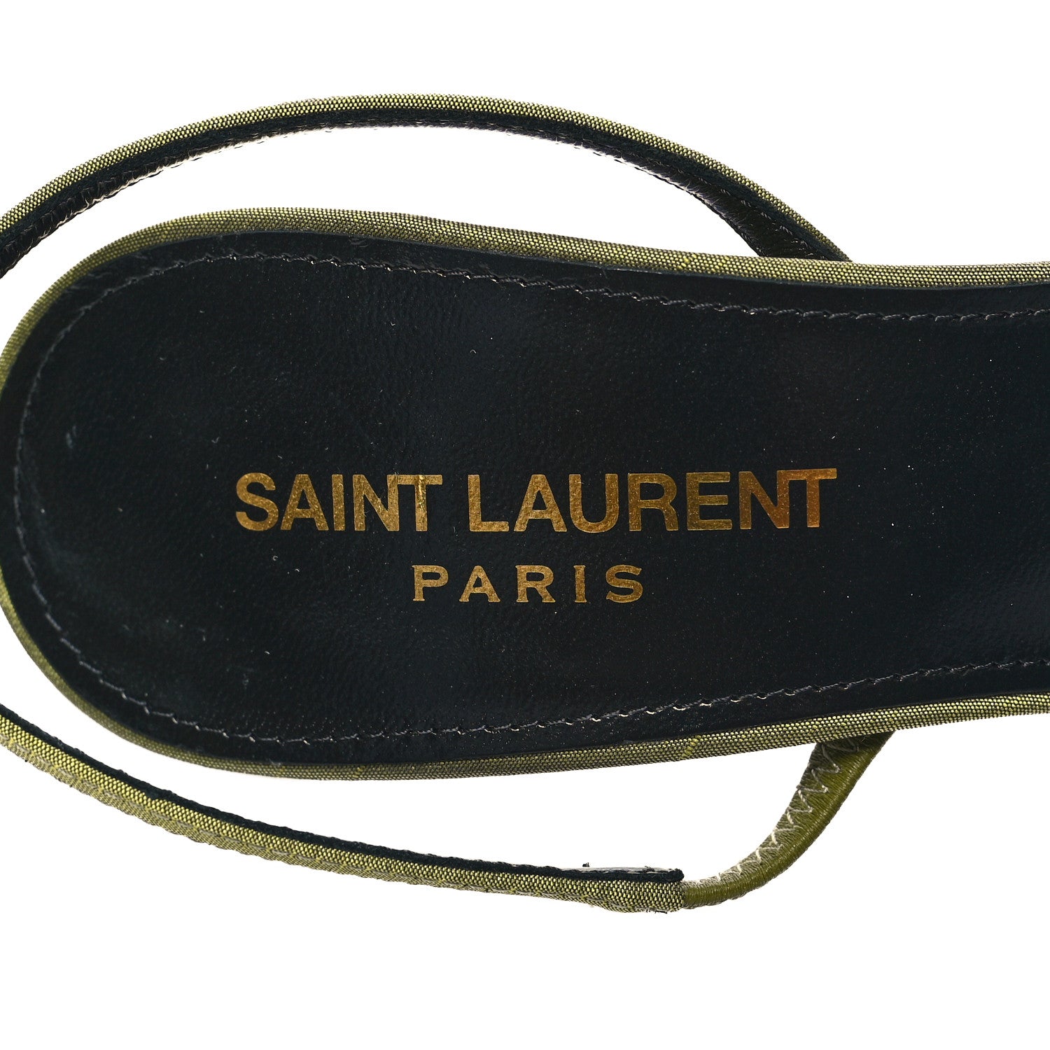 Saint Laurent Crepe De Chine Blade 105 Slingback Pumps 38 Lime 8 of 9