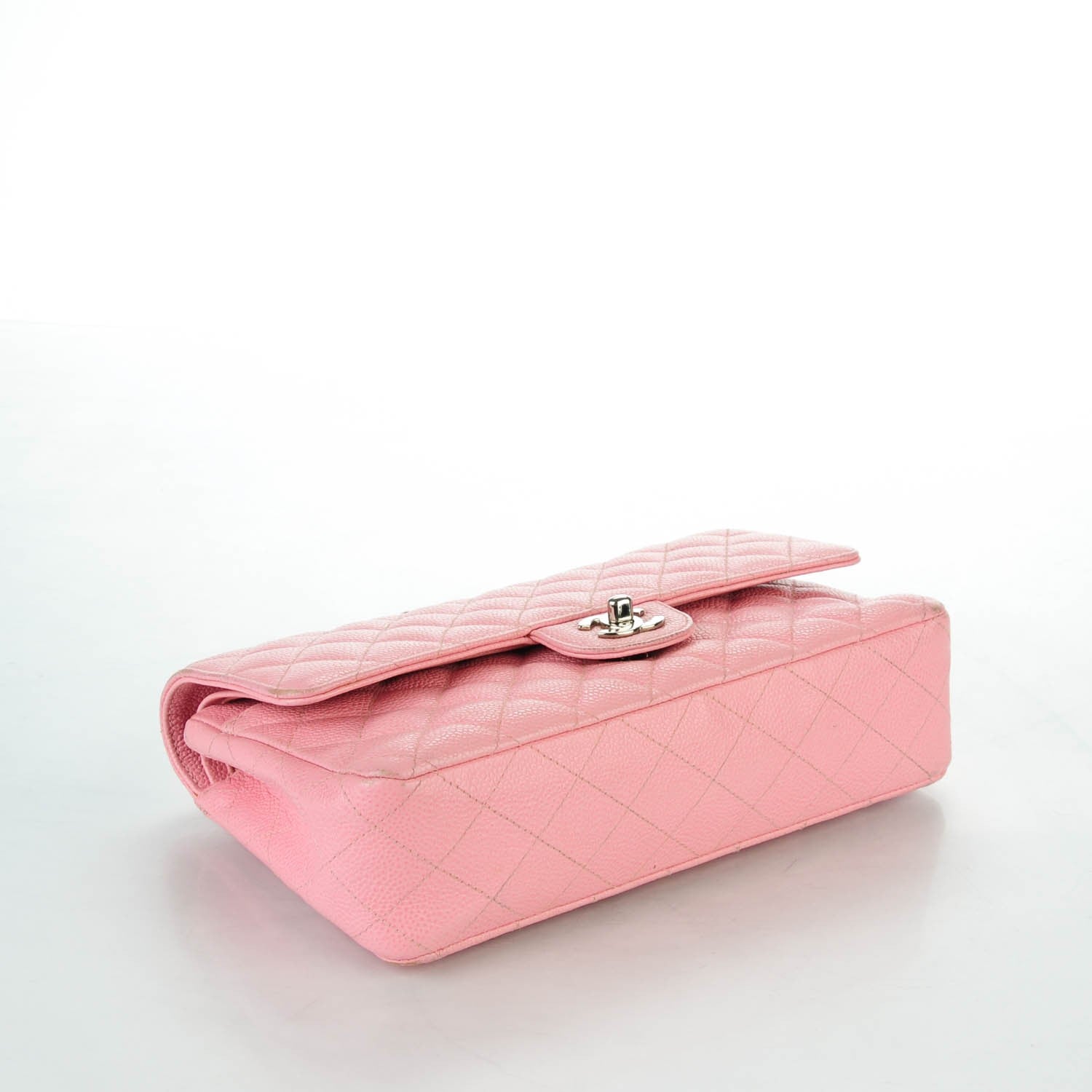 Chanel Caviar Quilted Medium Double Flap Pink 4 of 10
