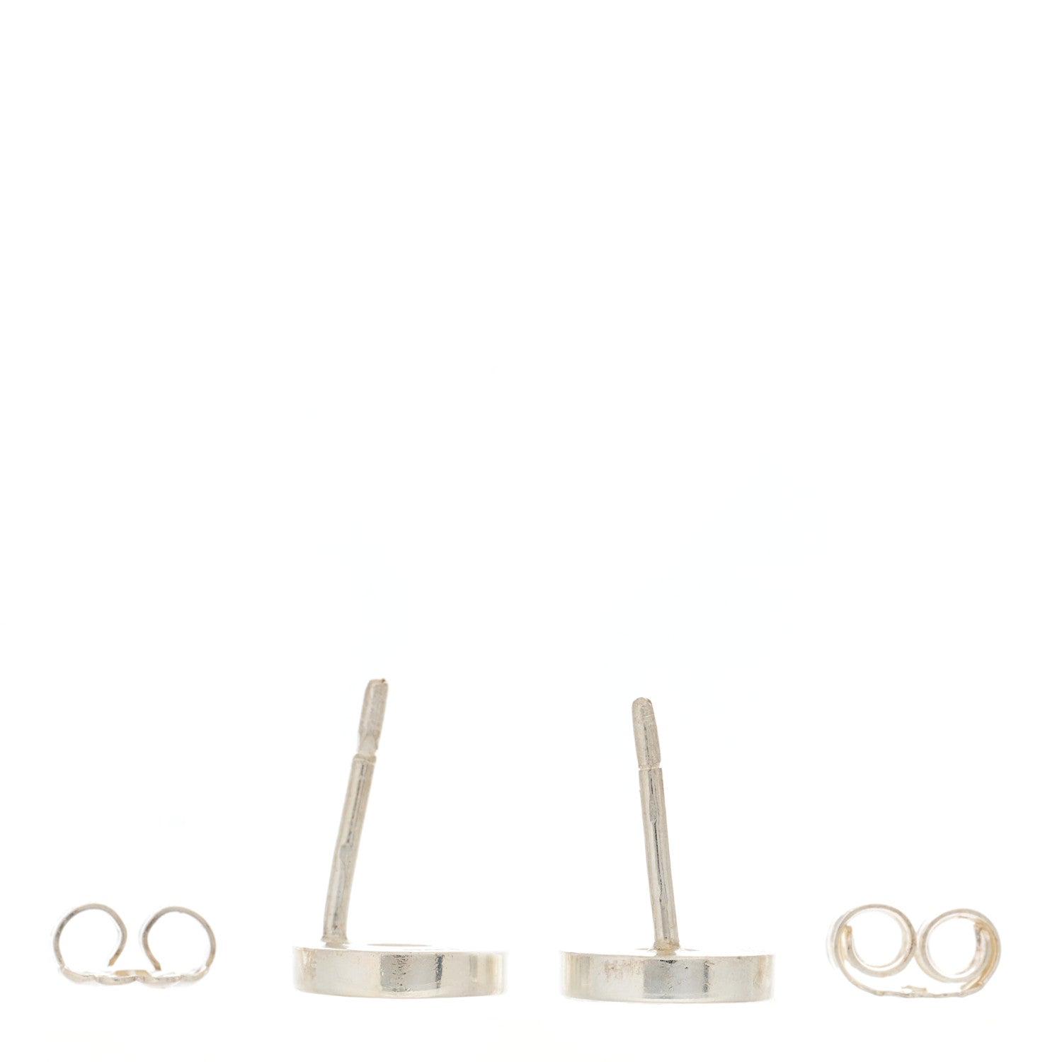 Tiffany Sterling Silver 1837 Circle Earrings 3 of 4
