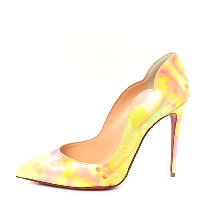 Christian Louboutin Patent Discolaser Hot Chick 100 Pumps 36.5 California 36.5 1 of 8