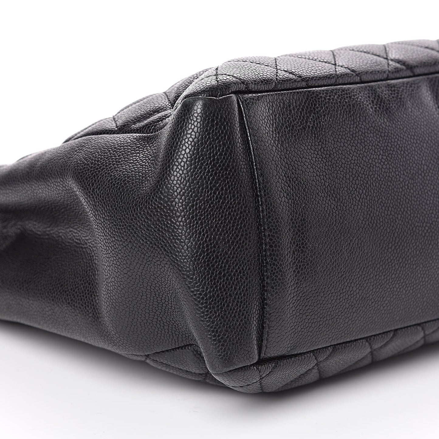 Caviar Quilted Grand Shopping Tote GST Black