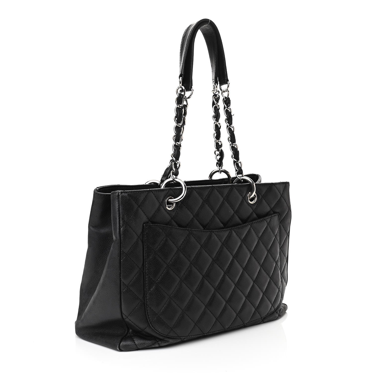 Chanel Caviar Quilted Grand Shopping Tote GST Black 3 of 12