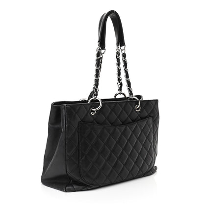 Chanel Caviar Quilted Grand Shopping Tote GST Black 3 of 12