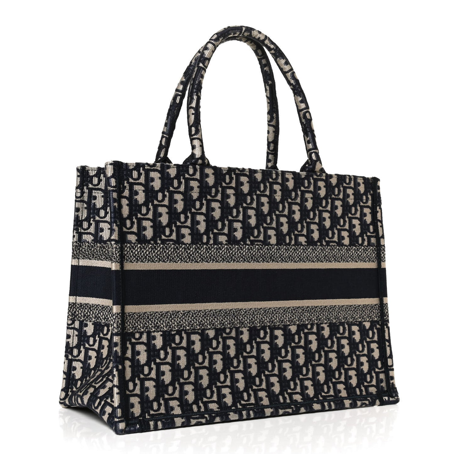 Oblique Medium Book Tote Blue Multicolor