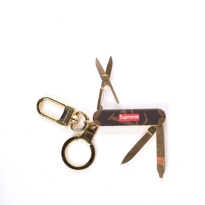 Louis Vuitton X SUPREME Monogram Pocket Knife Bag Charm Key Holder 3 of 4