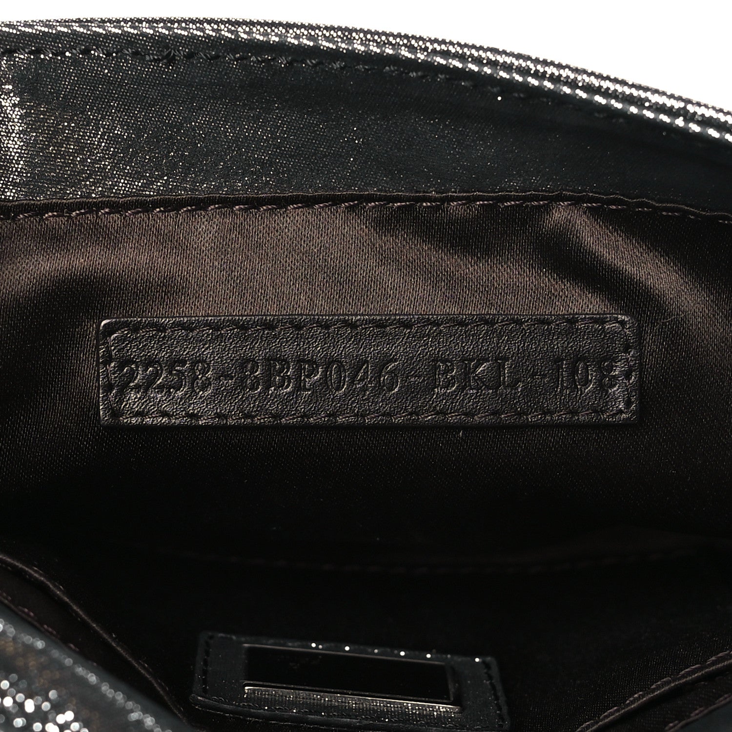 Fendi Metallic Calfskin Mia Pochette Silver 7 of 11