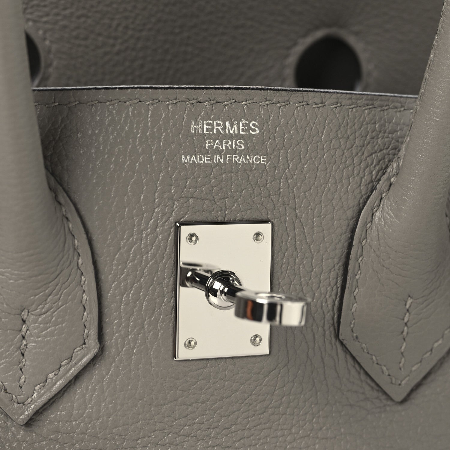Hermes Taurillon Novillo Birkin 25 Gris Asphalte 6 of 13