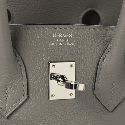 Hermes Taurillon Novillo Birkin 25 Gris Asphalte 6 of 13