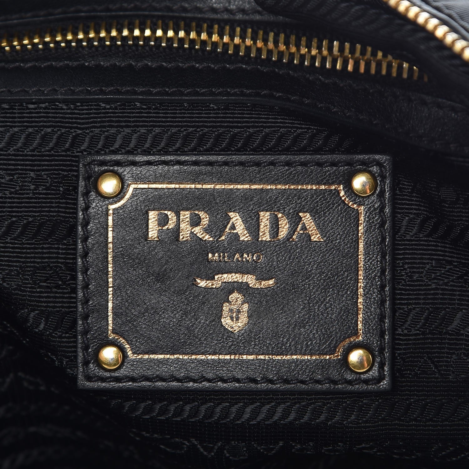 Prada Tessuto Nylon Nappa Shoulder Bag Black 7 of 12