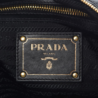 Prada Tessuto Nylon Nappa Shoulder Bag Black 7 of 12