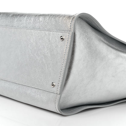 Chanel Metallic Calfskin Medium Deauville Tote Silver 11 of 12