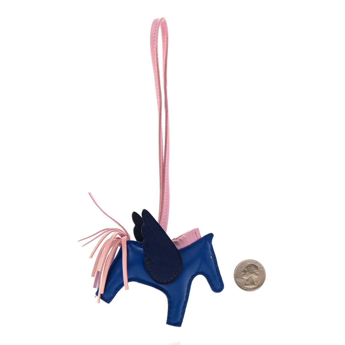 Milo Lambskin Grigri Rodeo Pegase Horse Bag Charm PM Bleu France Mauve Sylvestre Bleu Saphir