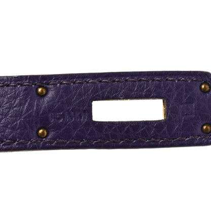 Hermes Taurillon Clemence Birkin 35 Iris 7 of 10