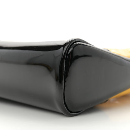 Chanel Patent Calfskin Quilted Mini 31 Shopping Bag Yellow Black 10 of 11