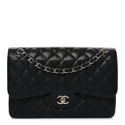 Chanel Caviar Quilted Jumbo Double Flap Black 1 of 11