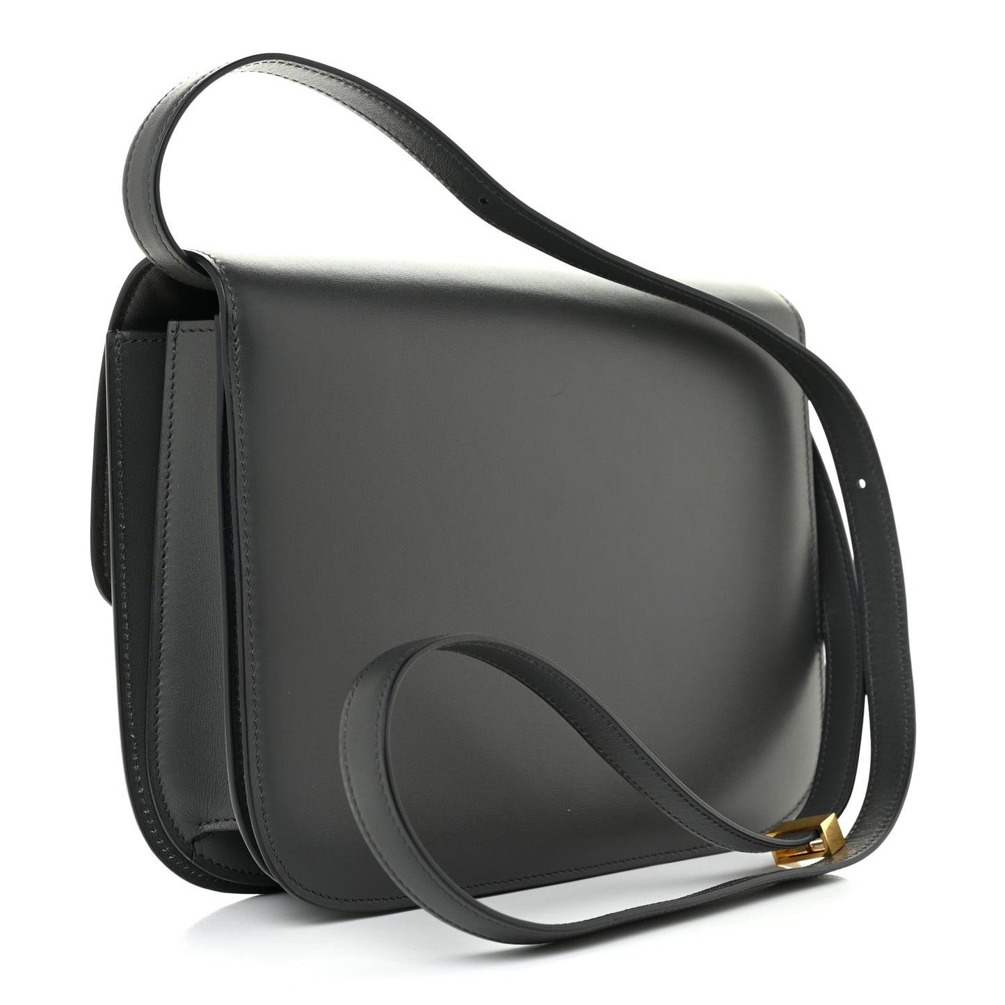 Box Calfskin Medium Classic Box Flap Bag Anthracite