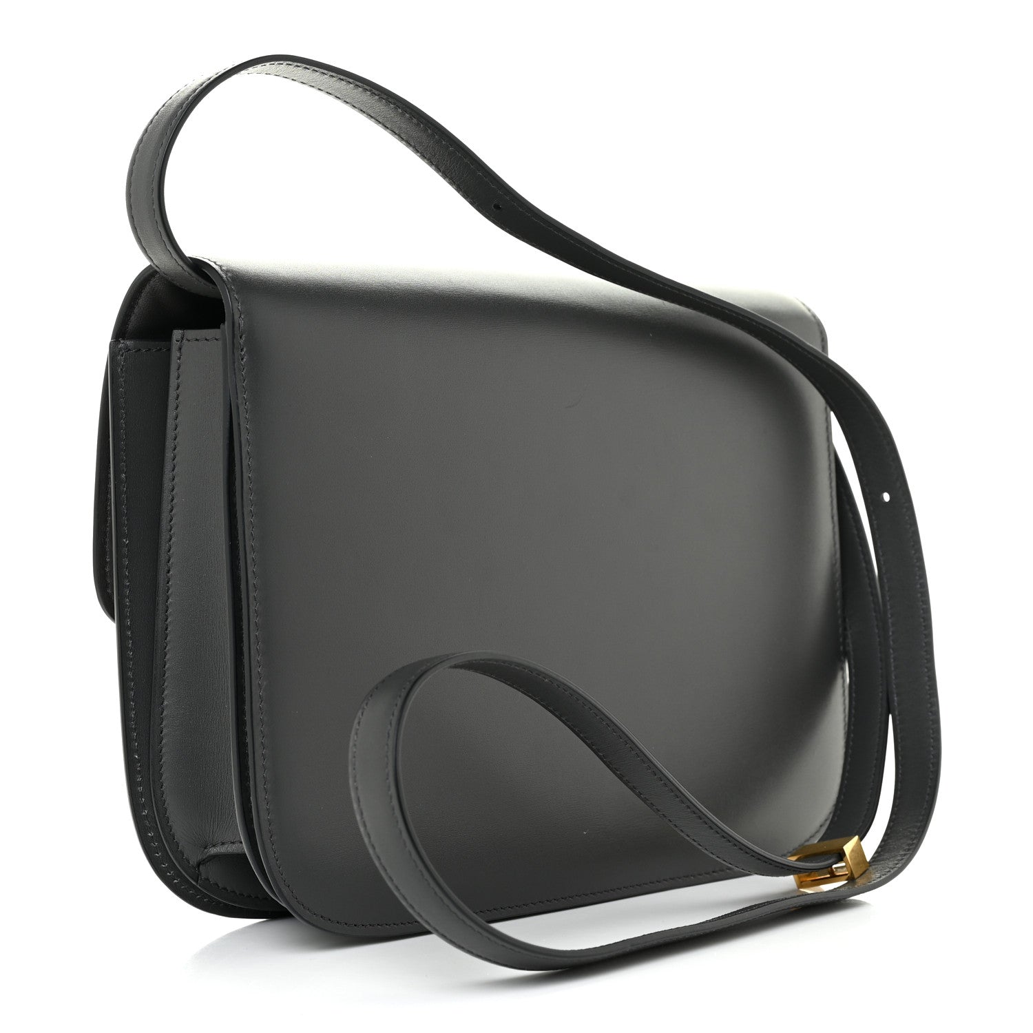 Celine Box Calfskin Medium Classic Box Flap Bag Anthracite 3 of 15