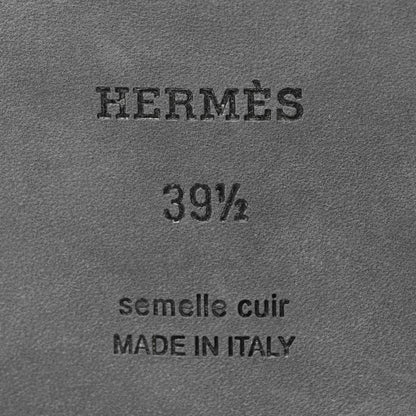 Hermes Denim Canvas Oran Sandals 39.5 Bleu Brut 7 of 9