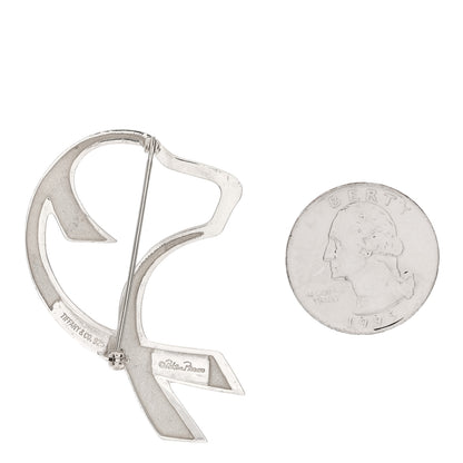 Tiffany Sterling Silver Paloma Picasso Dog Brooch Pin 3 of 6