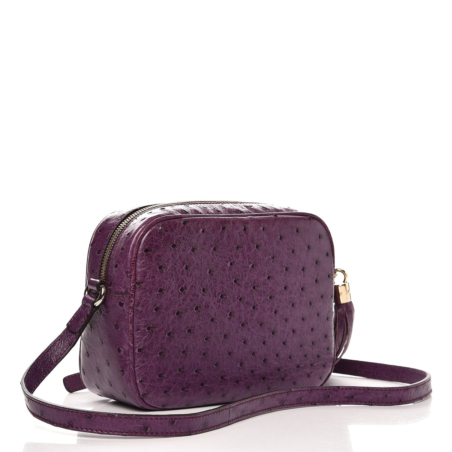 Ostrich Small Soho Disco Bag Grape Royal