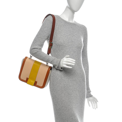 Fendi Alligator Calfskin Pattina Shoulder Bag Multicolor 2 of 6
