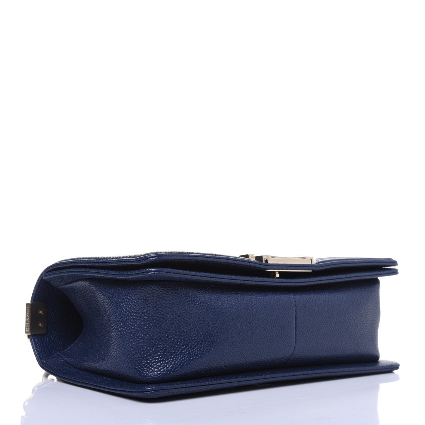 Caviar Quilted Medium Boy Flap Blue