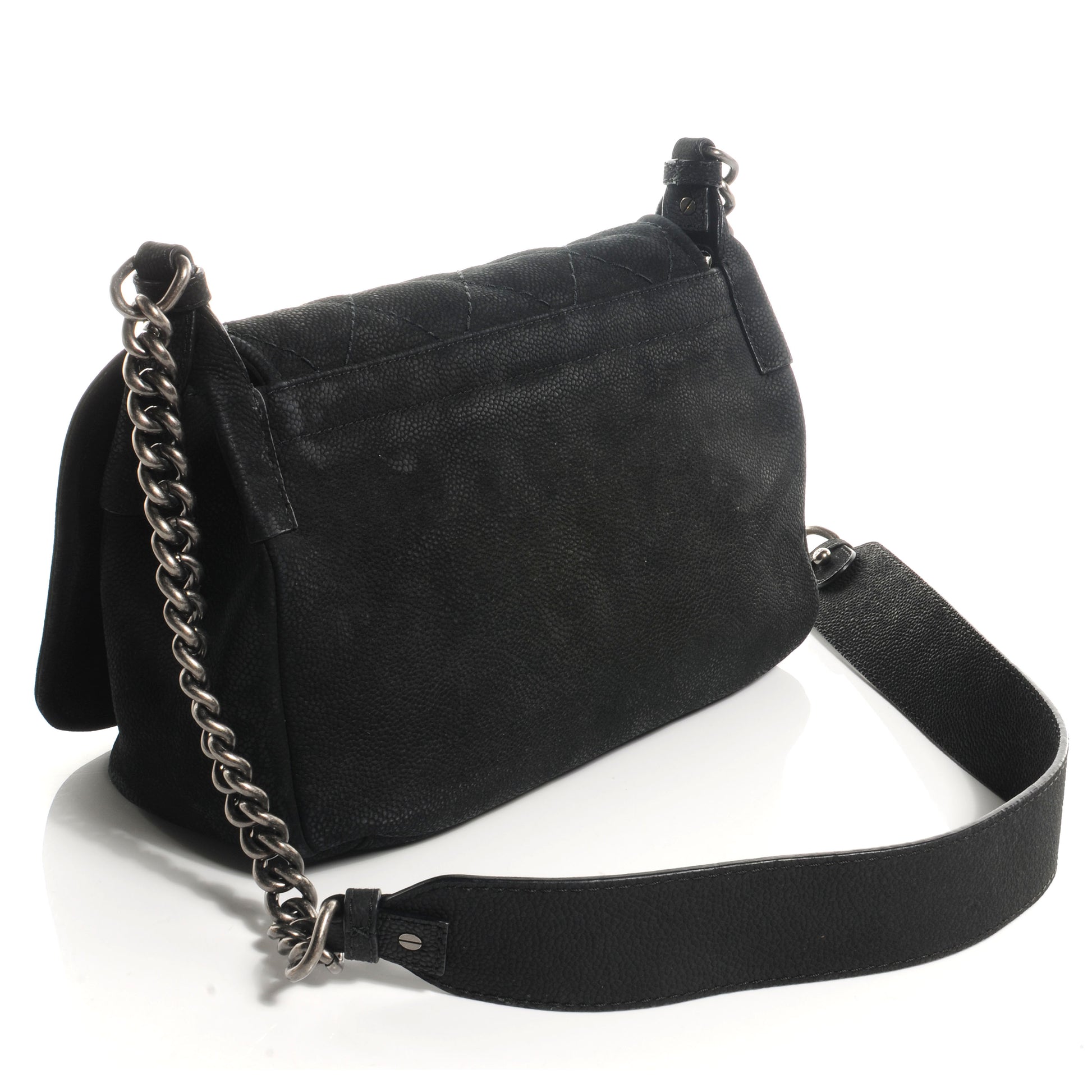 Chanel Iridescent Caviar Large Flap Black 3 of 7