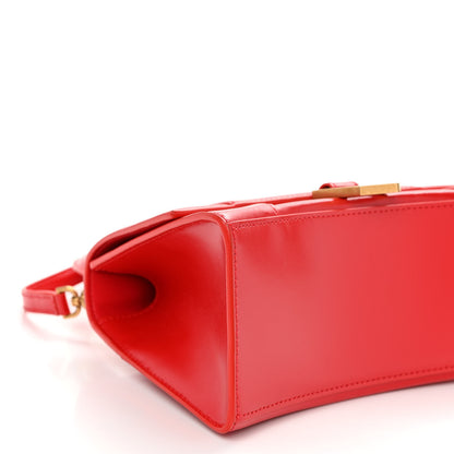 Balenciaga Shiny Box Calfskin Small Hourglass Top Handle Bag Bright Red 8 of 9
